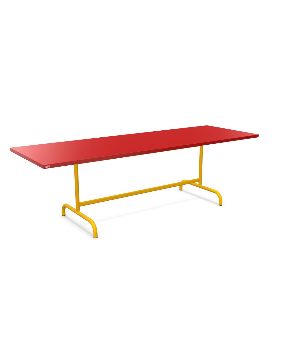Schaffner Säntis Table repas rabattable 240x80cm Rouge 30 Jaune 11