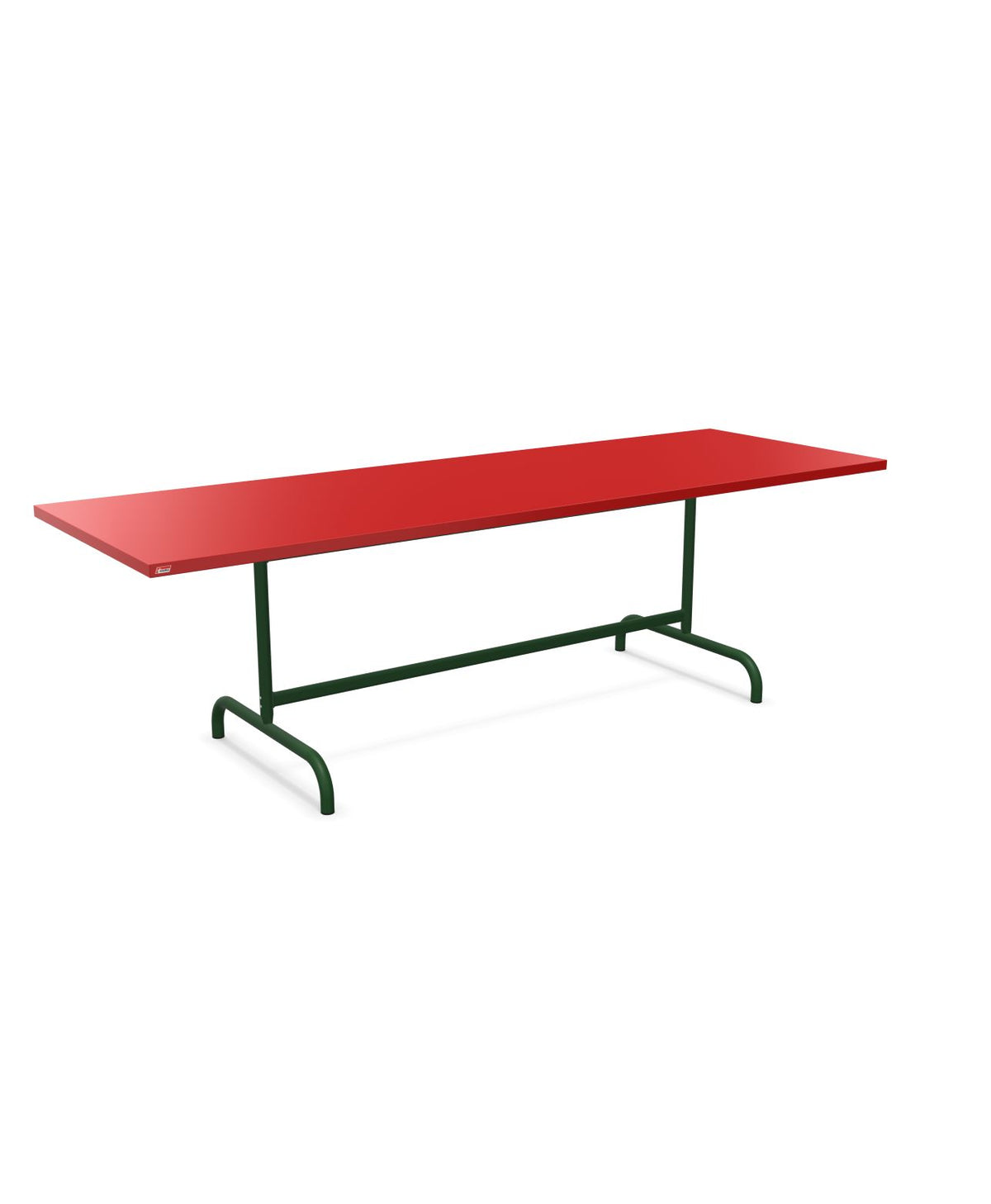 Schaffner Säntis Table repas rabattable 240x80cm Rouge 30 Vert Sapin 66