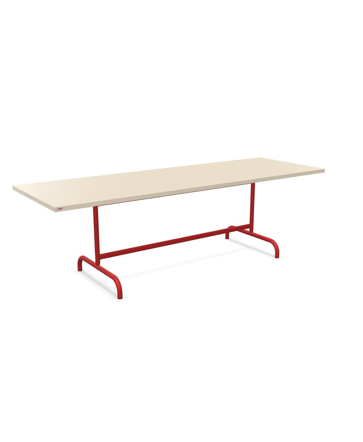 Schaffner Säntis Table repas rabattable 240x80cm Sable Pastel 15 Rouge 30