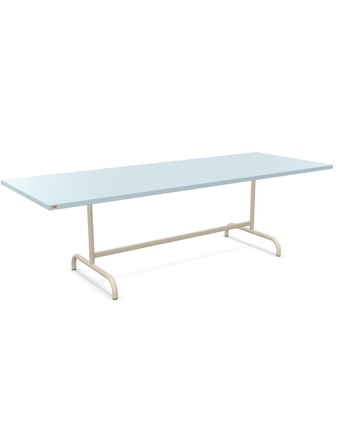 Schaffner Säntis Table repas rabattable 240x90cm Bleu Pastel 51 Sable Pastel 15