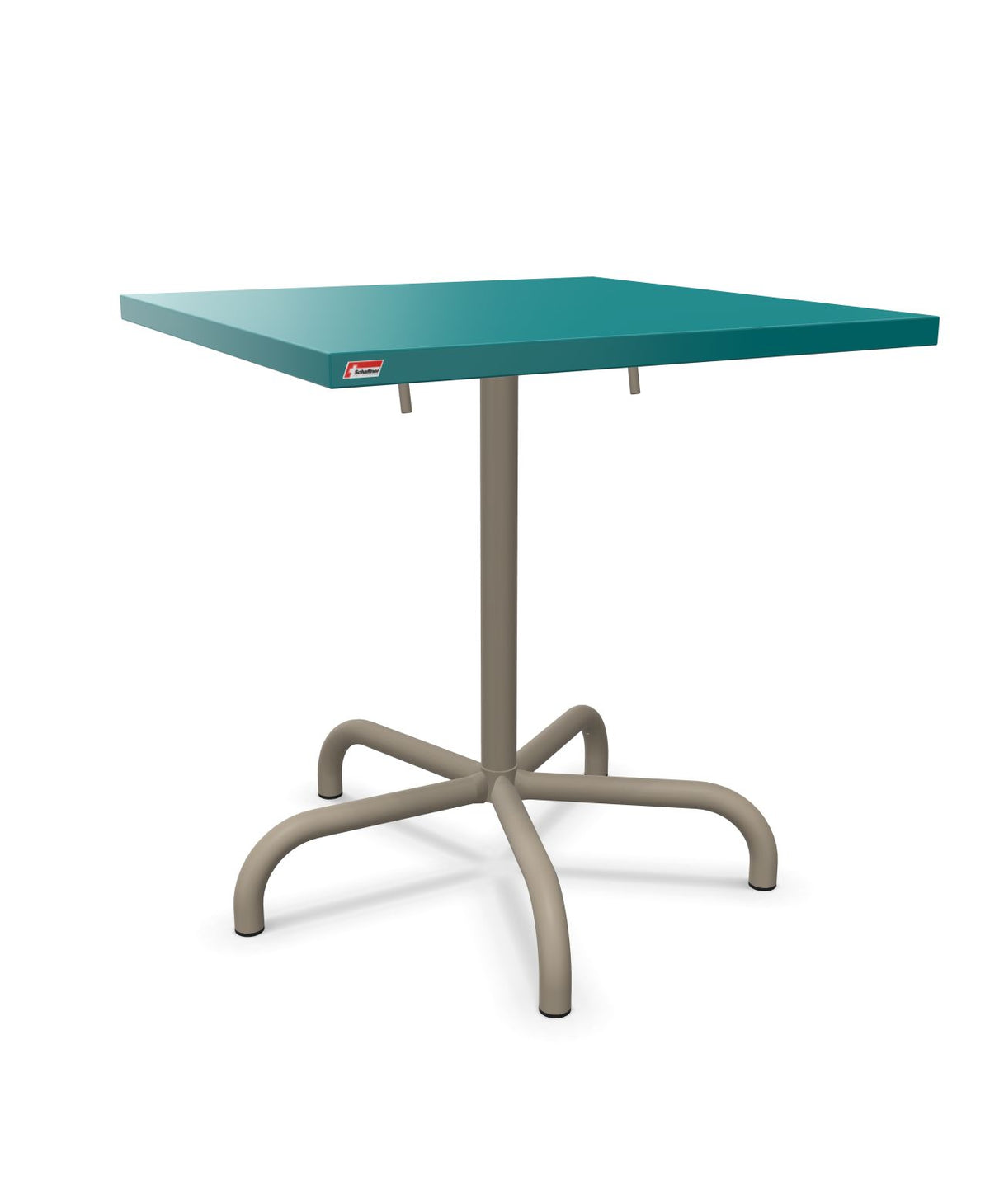 Schaffner Säntis Table repas rabattable 70x70cm Bleu Kali 56 Champagne 85