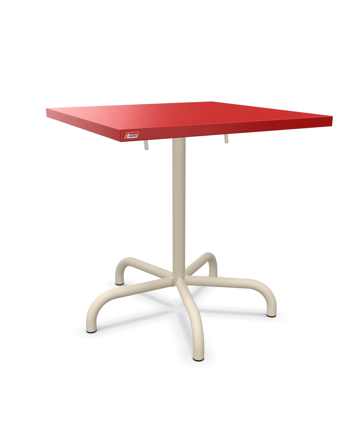 Schaffner Säntis Table repas rabattable 70x70cm Rouge 30 Sable Pastel 15