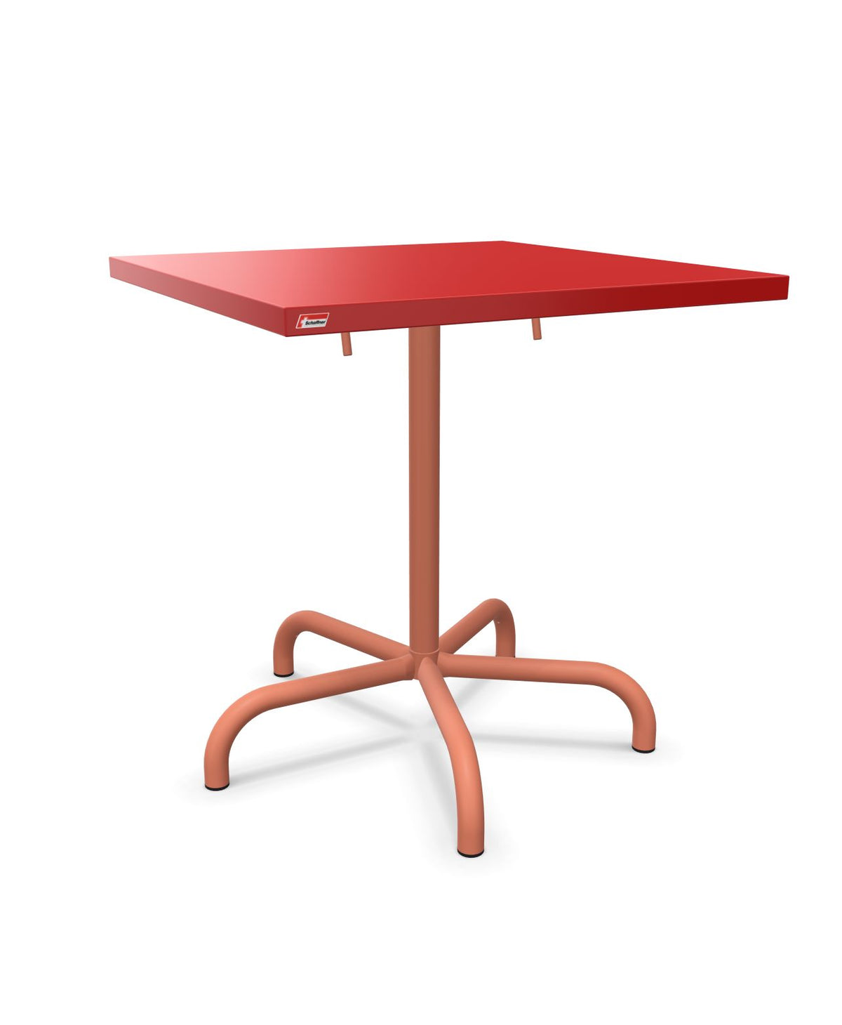 Schaffner Säntis Table repas rabattable 70x70cm Rouge 30 Terracotta 84
