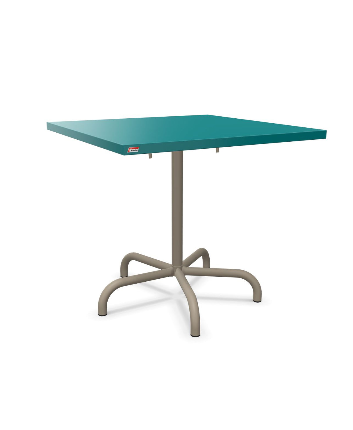 Schaffner Säntis Table repas rabattable 80x80cm Bleu Kali 56 Champagne 85