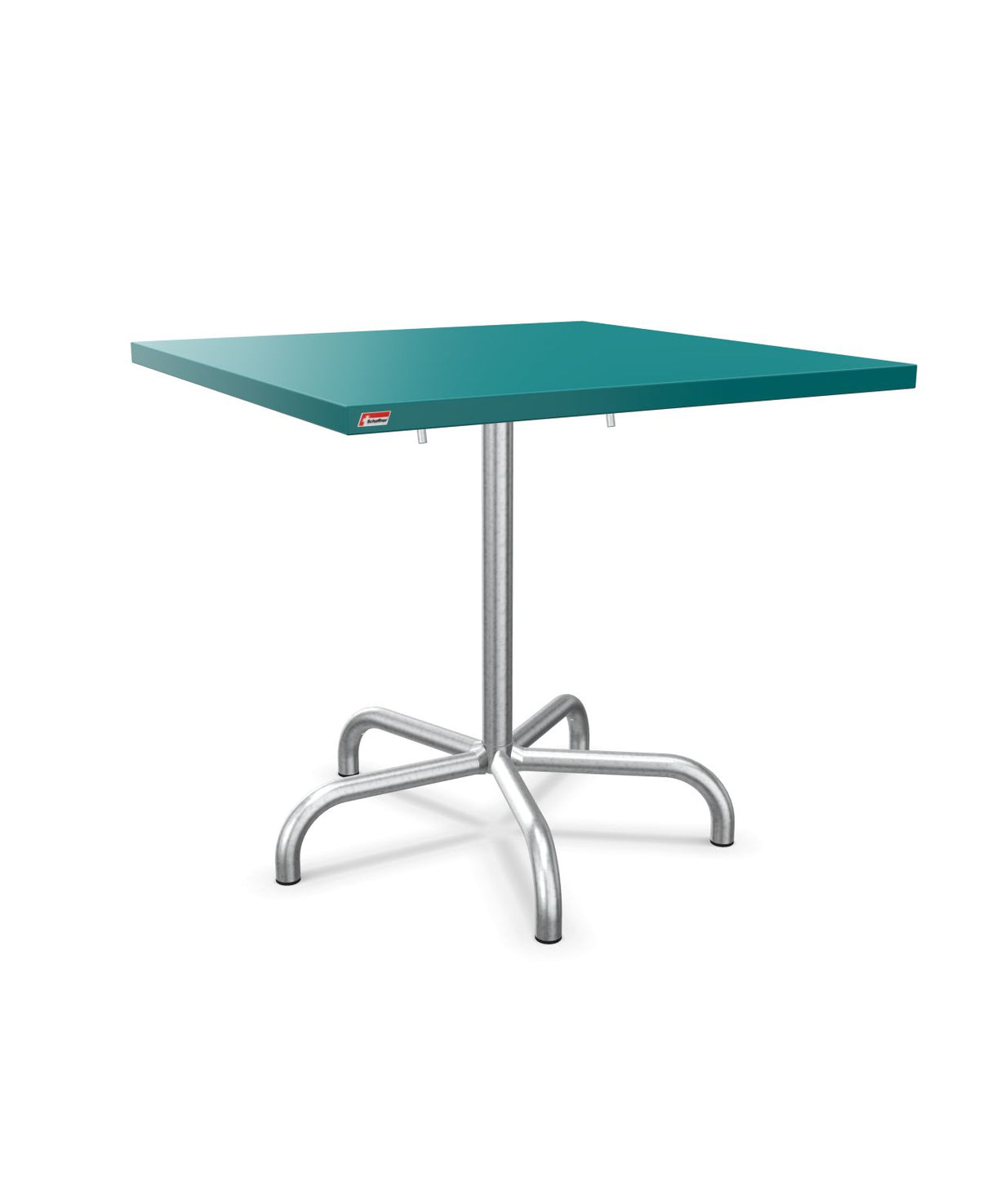Schaffner Säntis Table repas rabattable 80x80cm Bleu Kali 56 Galvanisé à chaud 02