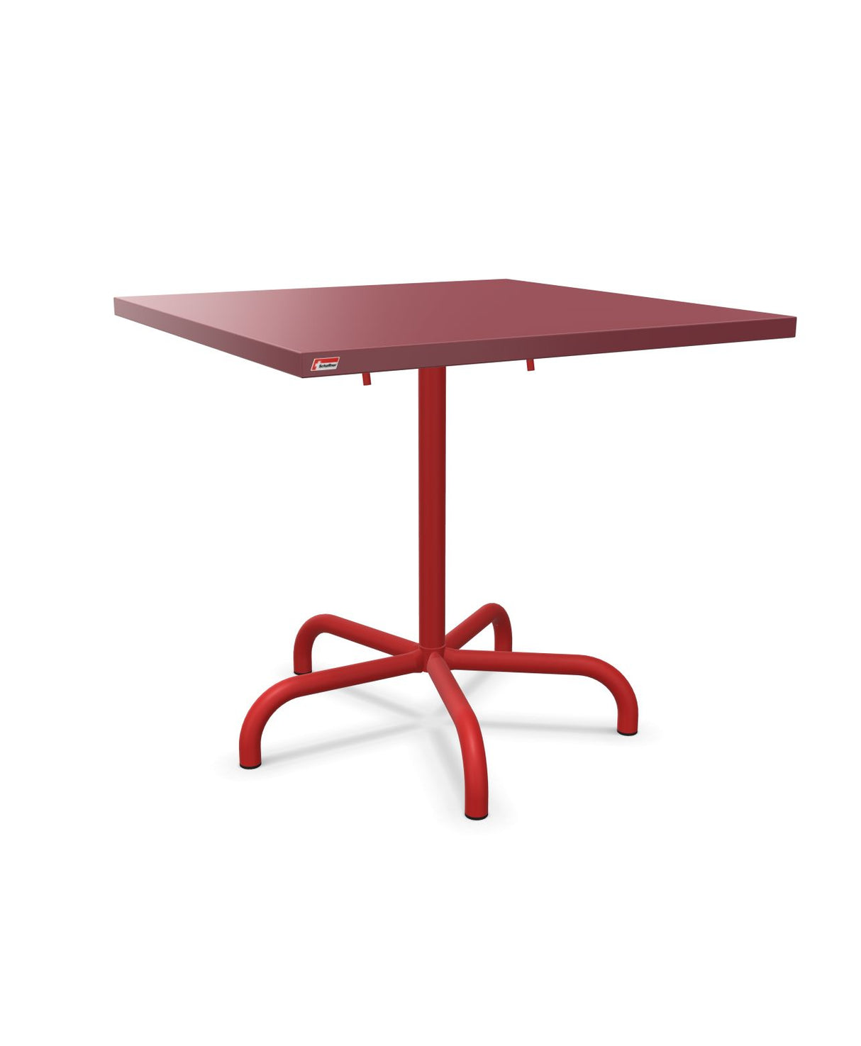 Schaffner Säntis Table repas rabattable 80x80cm Bordeaux 38 Rouge 30