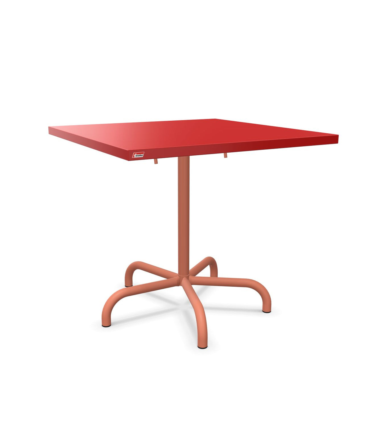Schaffner Säntis Table repas rabattable 80x80cm Rouge 30 Terracotta 84