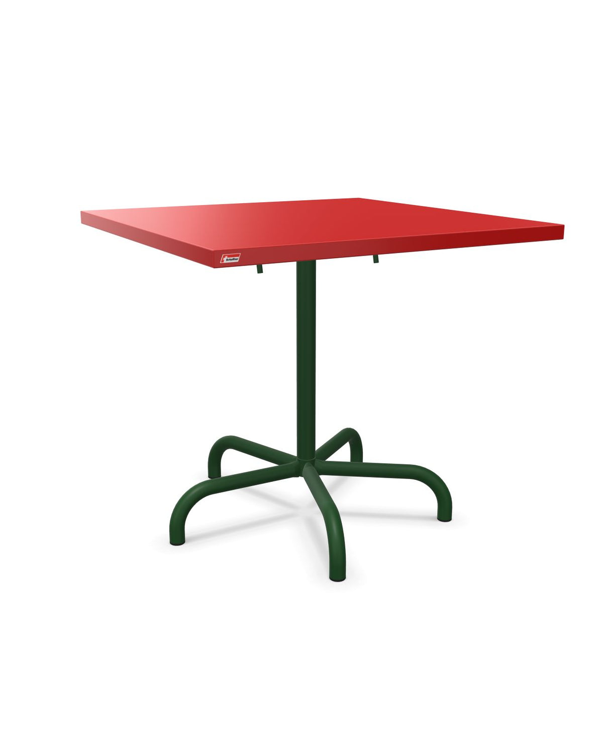 Schaffner Säntis Table repas rabattable 80x80cm Rouge 30 Vert Sapin 66