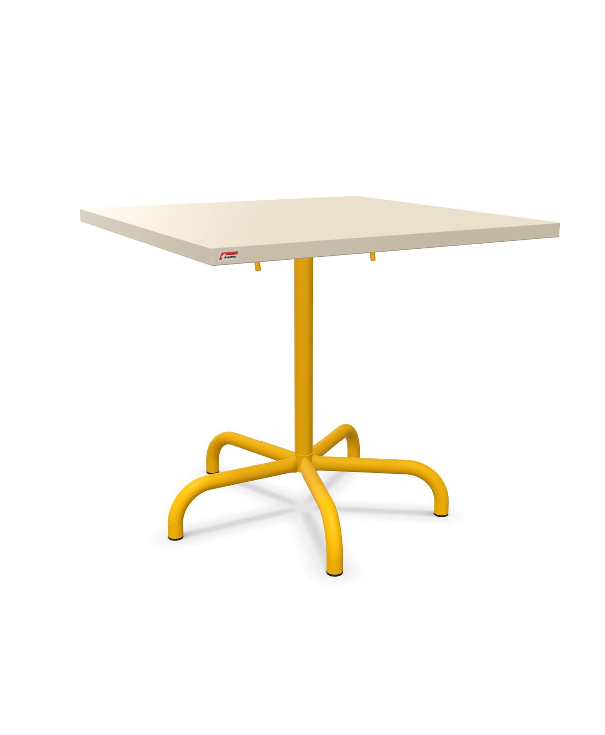 Schaffner Säntis Table repas rabattable 80x80cm Sable Pastel 15 Jaune 11
