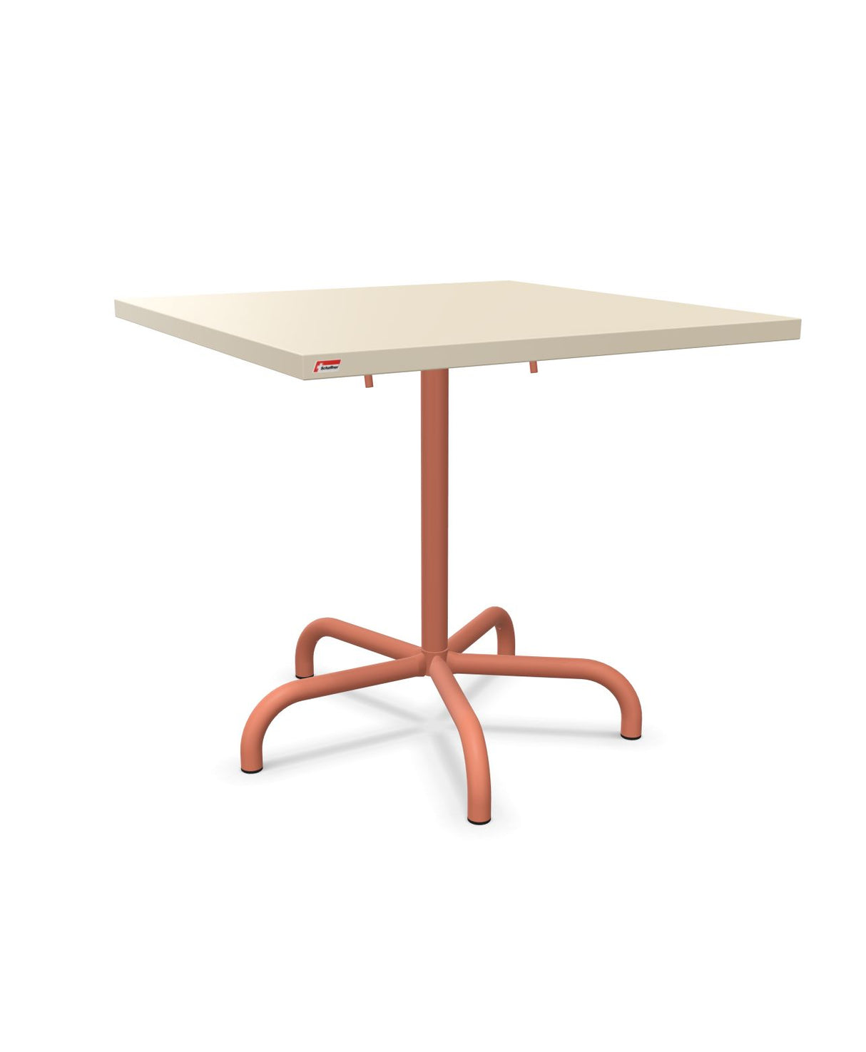 Schaffner Säntis Table repas rabattable 80x80cm Sable Pastel 15 Terracotta 84