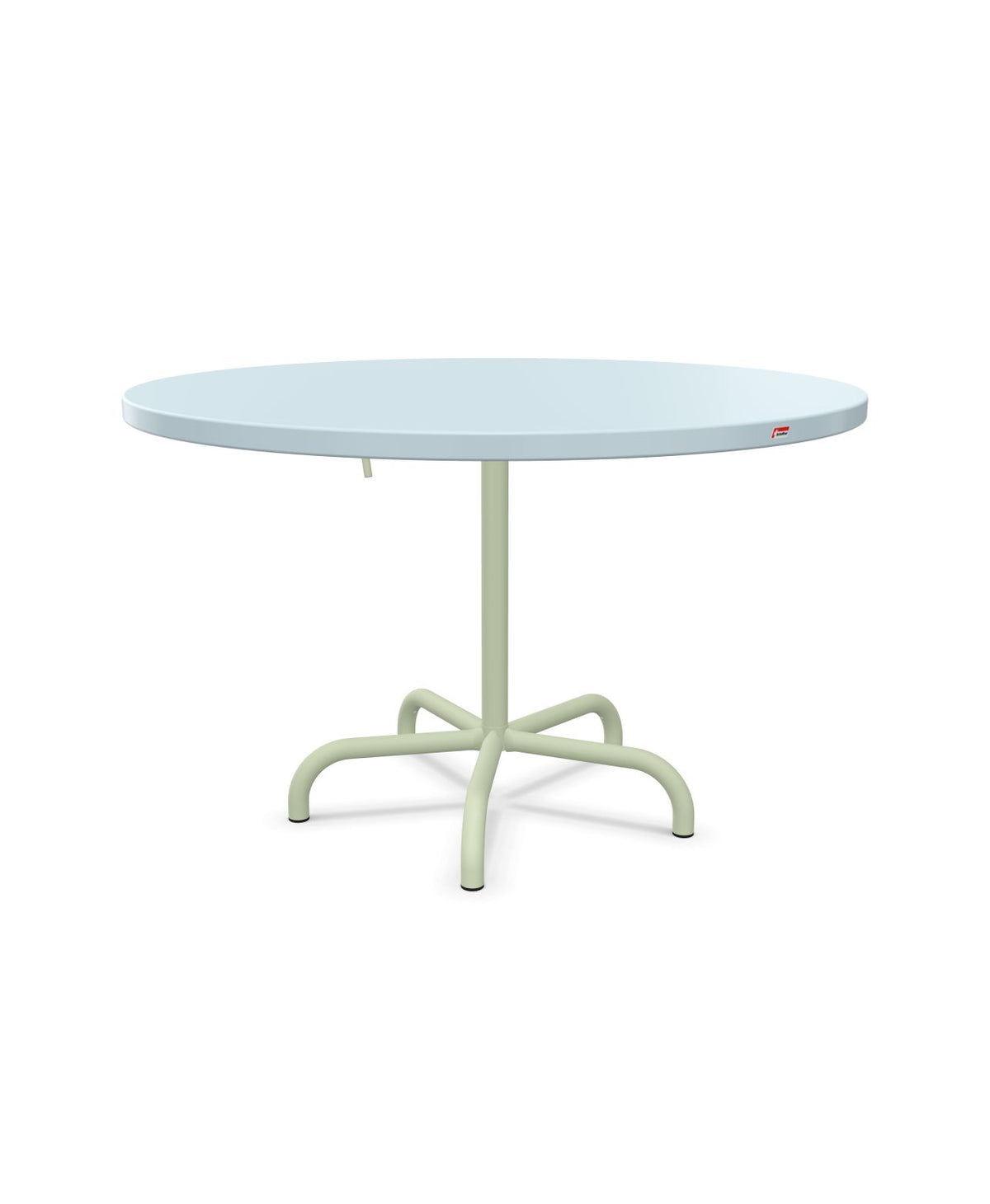 Schaffner Säntis Table repas rabattable Ø117cm Bleu Pastel 51 Vert Pastel 64
