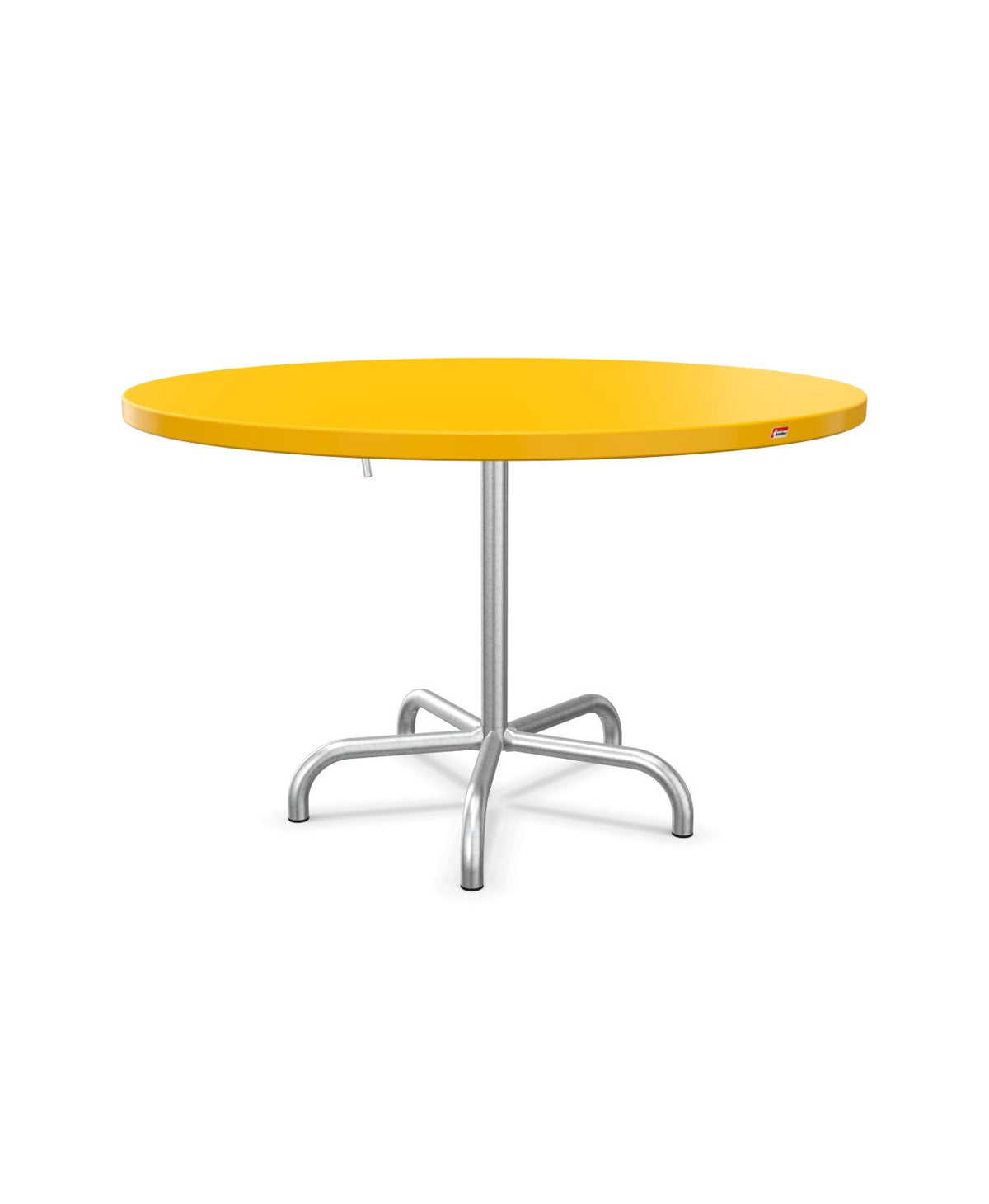 Schaffner Säntis Table repas rabattable Ø117cm Jaune 11 Galvanisé à chaud 02