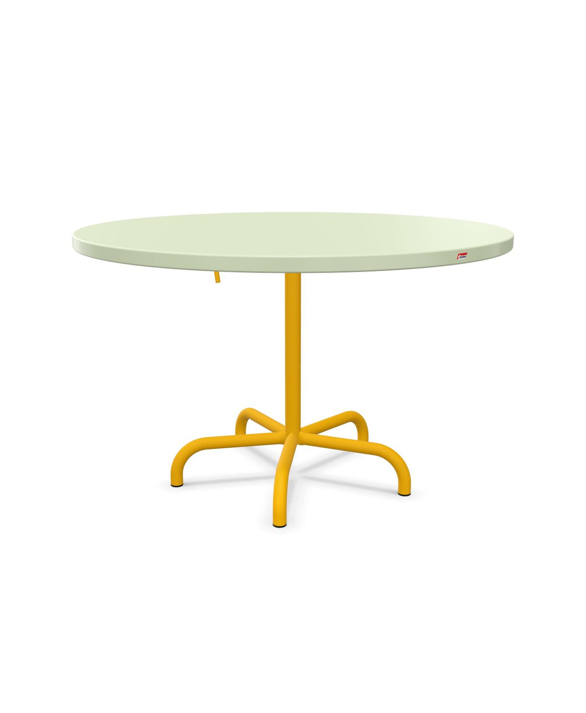 Schaffner Säntis Table repas rabattable Ø117cm Vert Pastel 64 Jaune 11