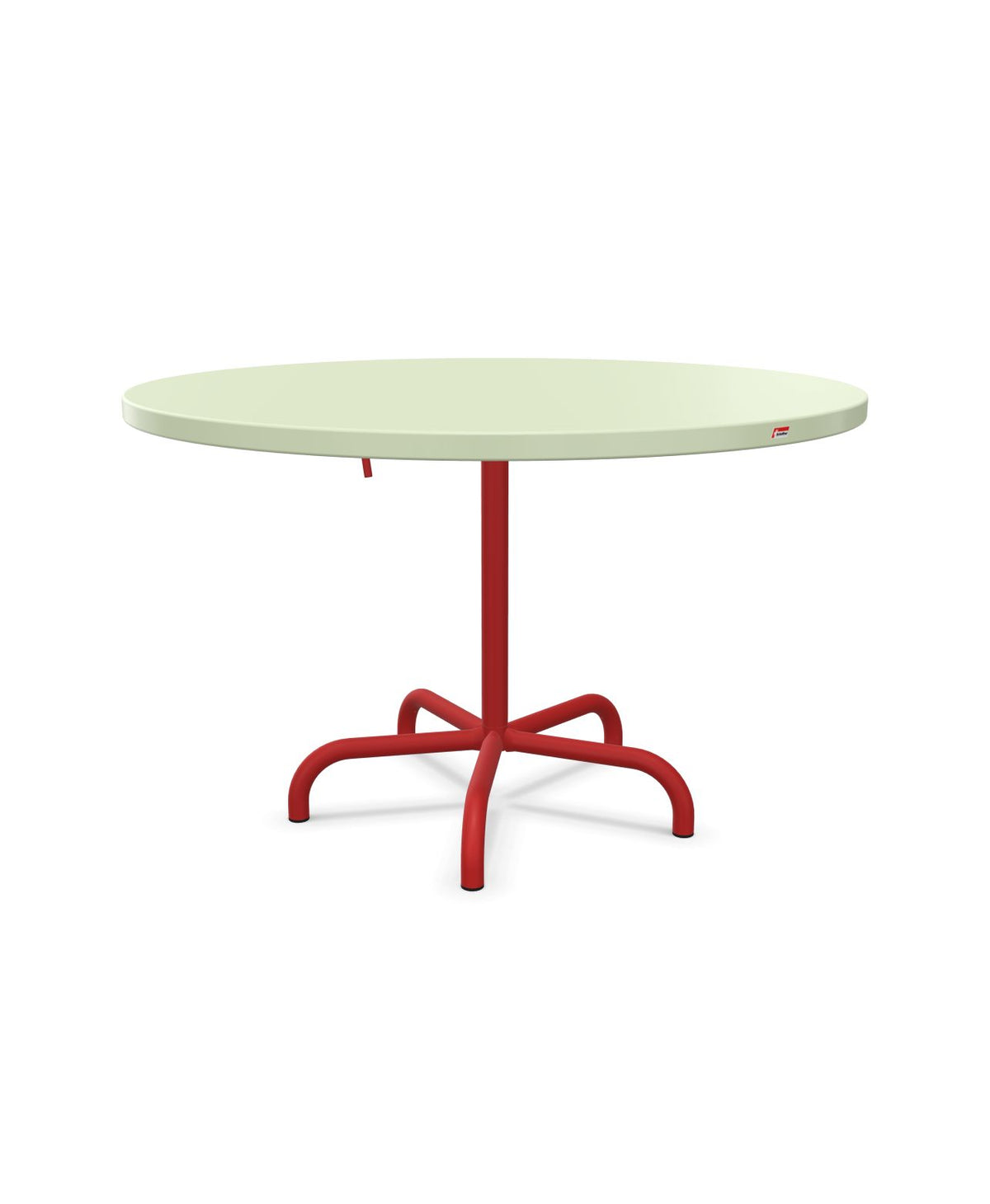 Schaffner Säntis Table repas rabattable Ø117cm Vert Pastel 64 Rouge 30