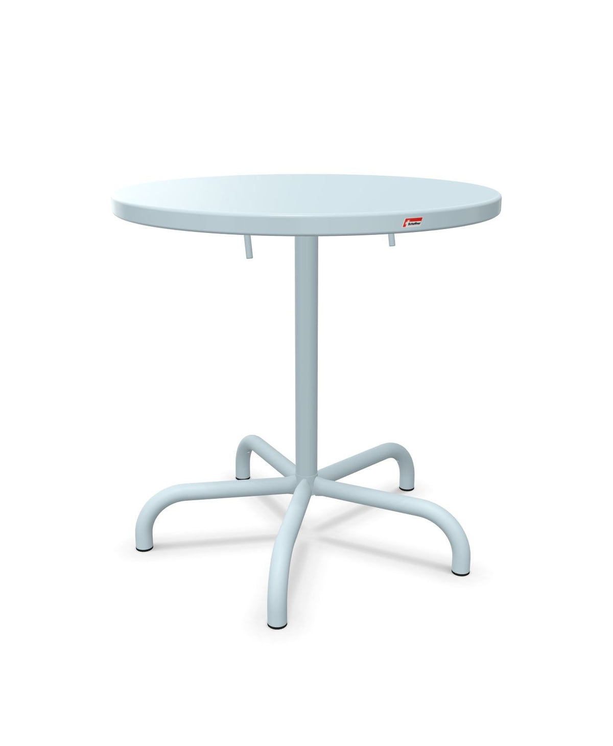 Schaffner Säntis Table repas rabattable Ø72cm Bleu Pastel 51 Bleu Pastel 51