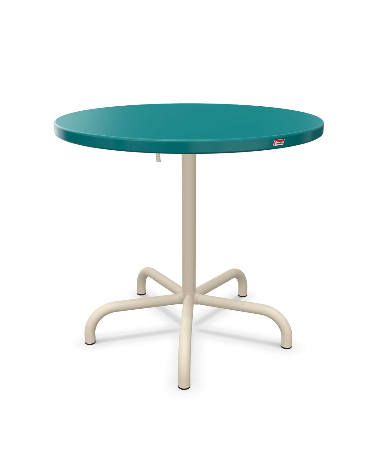 Schaffner Säntis Table repas rabattable ronde Ø80cm Bleu Kali 56 Sable Pastel 15