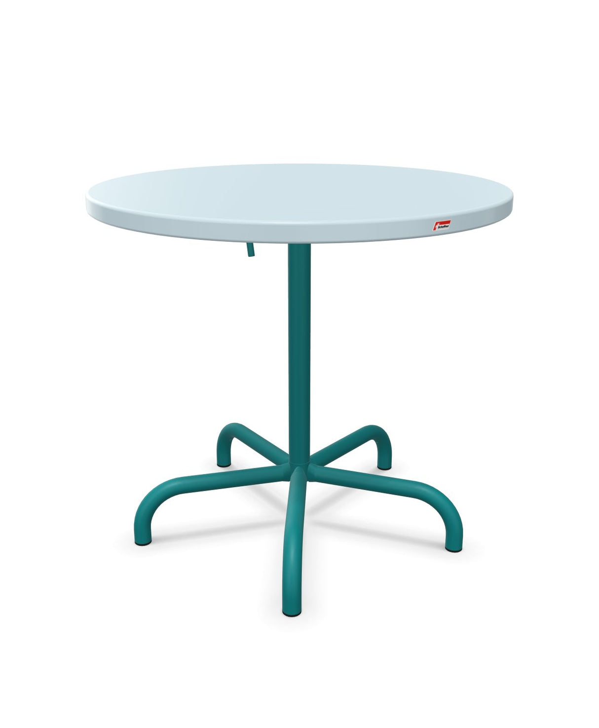 Schaffner Säntis Table repas rabattable ronde Ø80cm Bleu Pastel 51 Bleu Kali 56