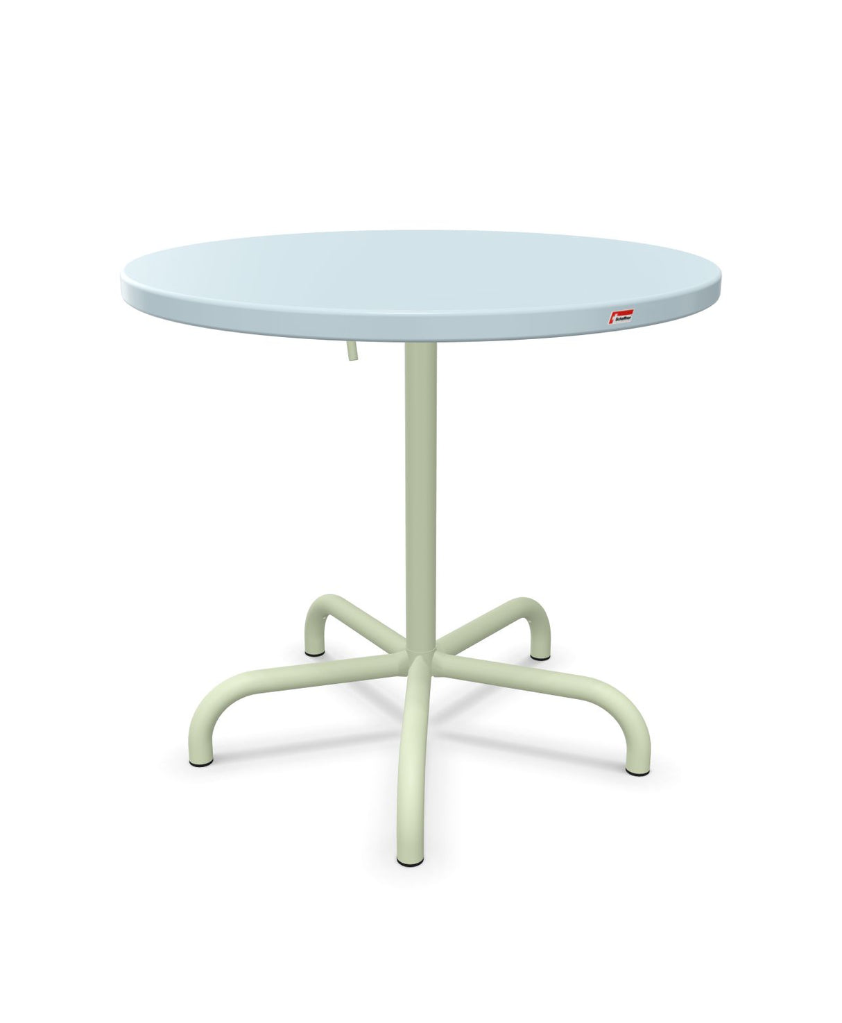 Schaffner Säntis Table repas rabattable ronde Ø80cm Bleu Pastel 51 Vert Pastel 64