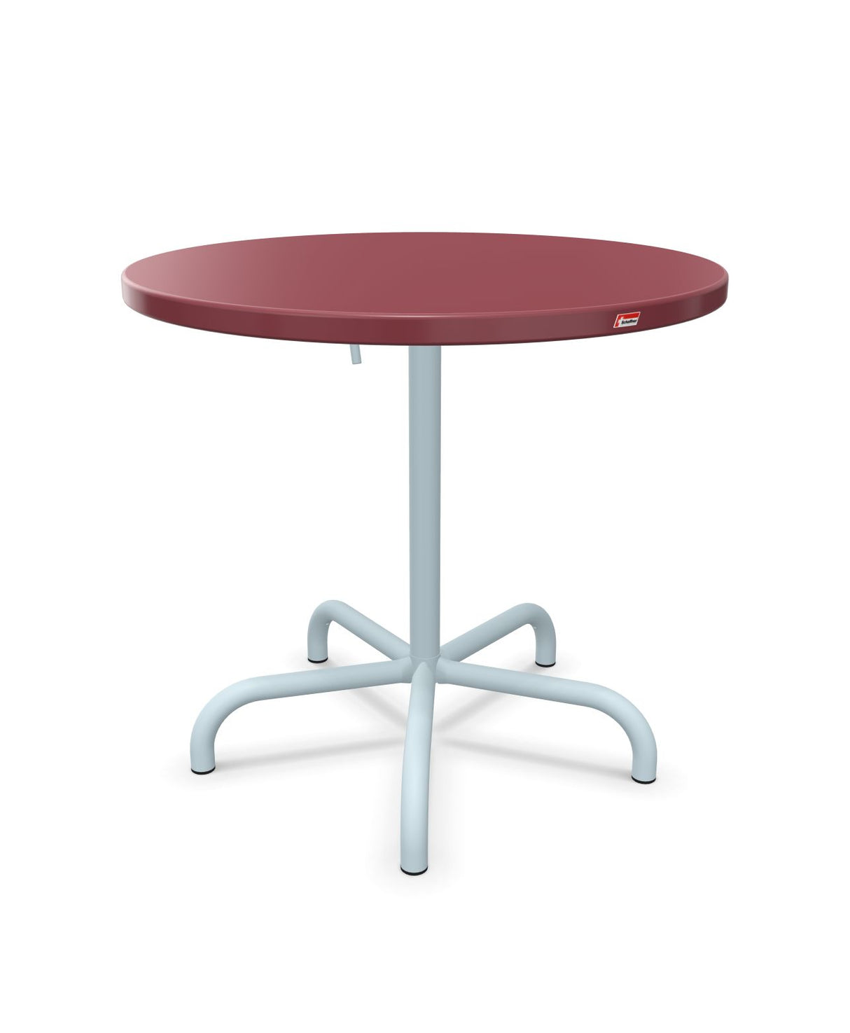 Schaffner Säntis Table repas rabattable ronde Ø80cm Bordeaux 38 Bleu Pastel 51