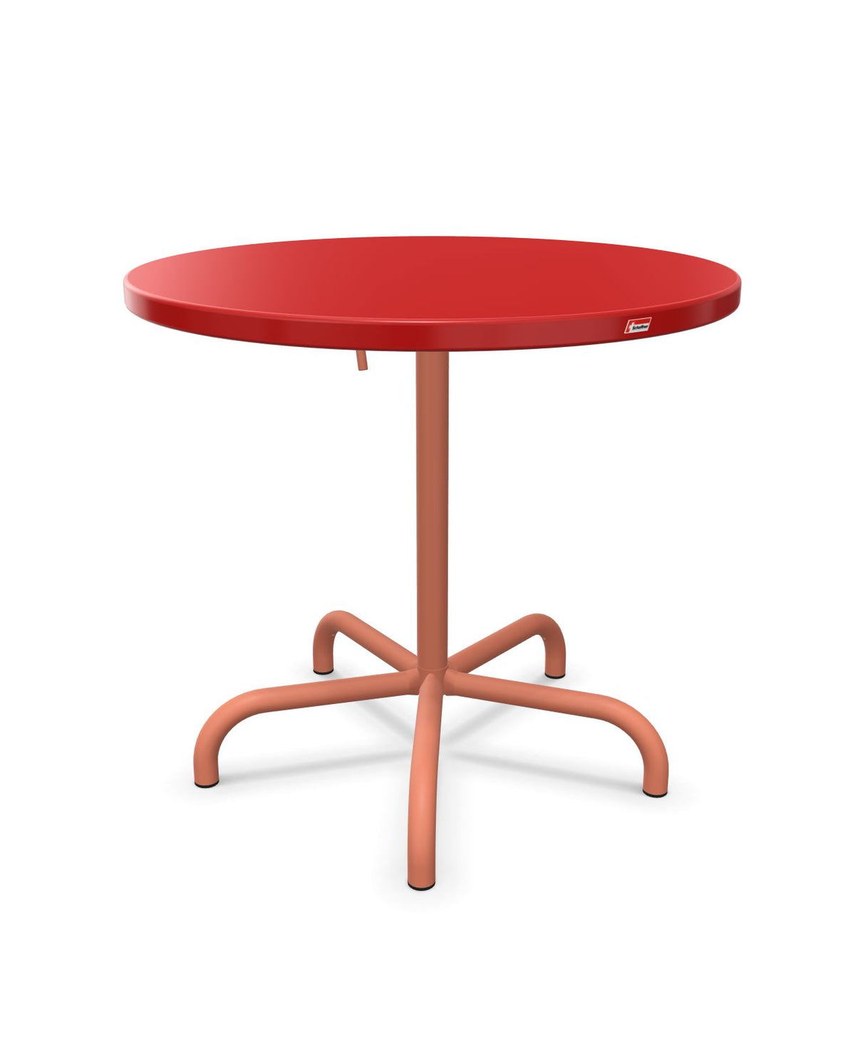 Schaffner Säntis Table repas rabattable ronde Ø80cm Rouge 30 Terracotta 84