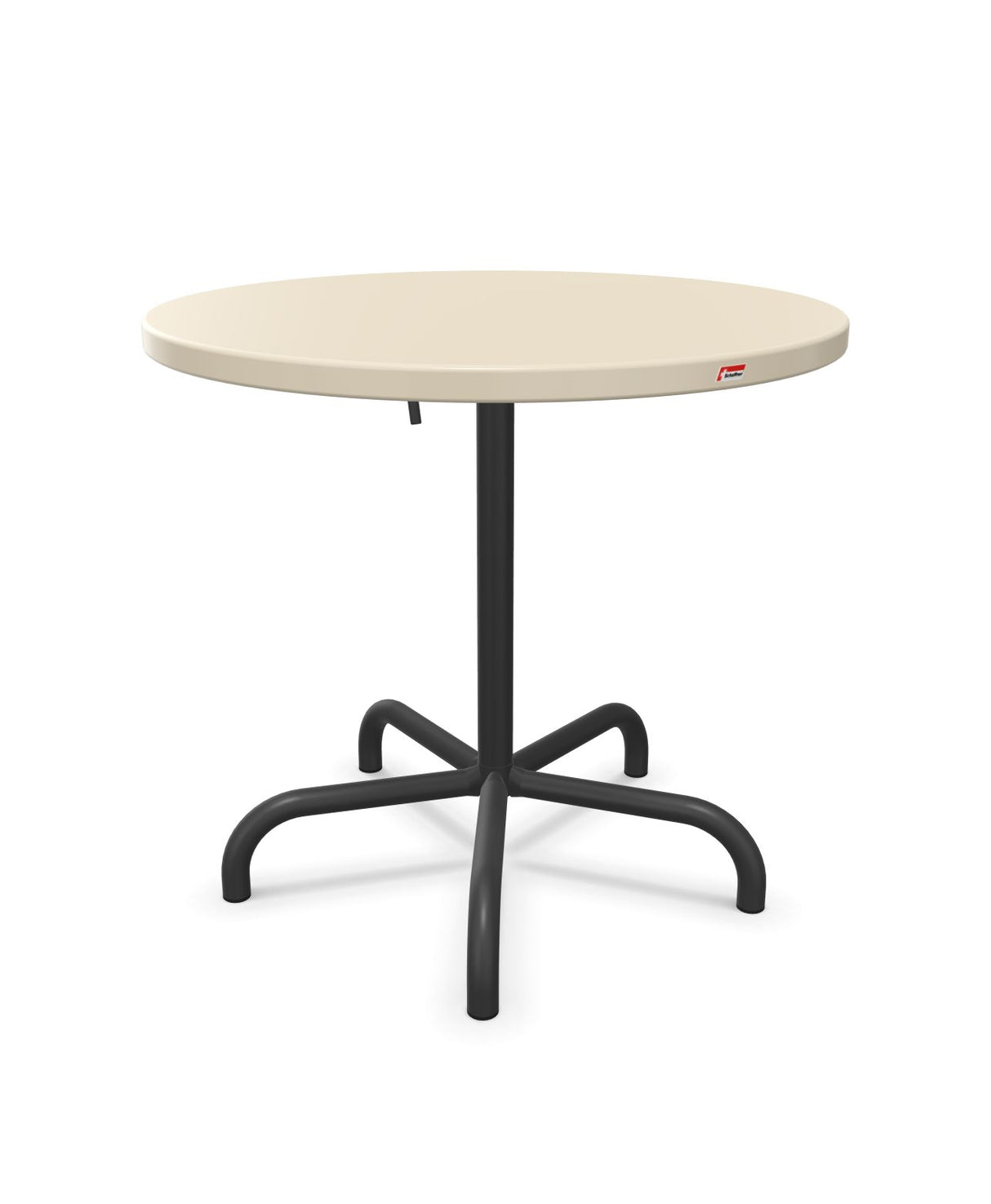 Schaffner Säntis Table repas rabattable ronde Ø80cm Sable Pastel 15 Anthracite 77