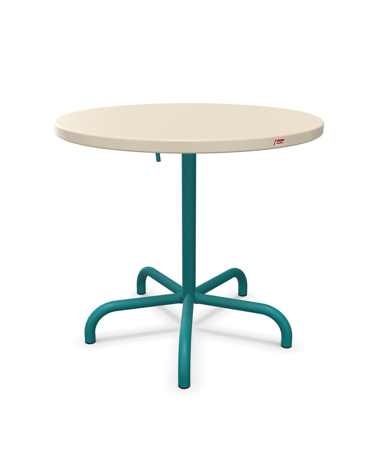 Schaffner Säntis Table repas rabattable ronde Ø80cm Sable Pastel 15 Bleu Kali 56