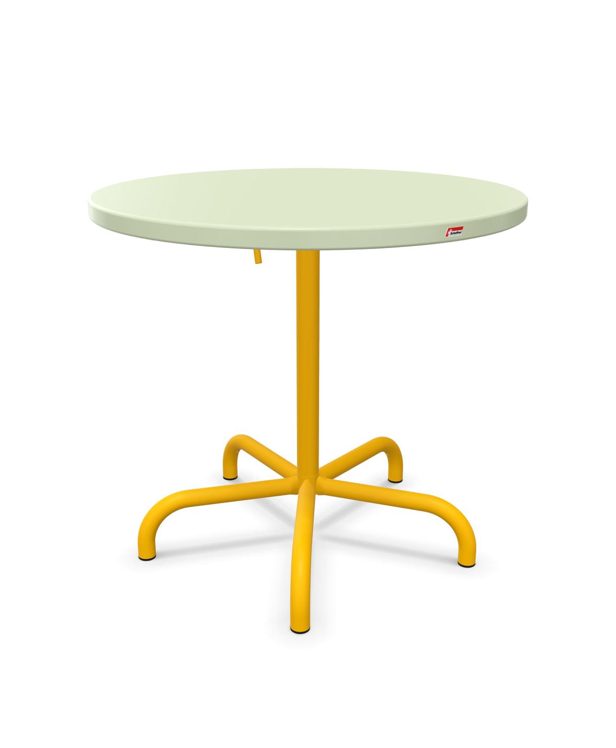 Schaffner Säntis Table repas rabattable ronde Ø80cm Vert Pastel 64 Jaune 11