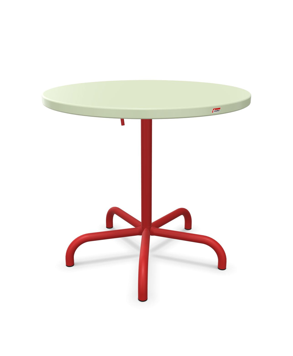 Schaffner Säntis Table repas rabattable ronde Ø80cm Vert Pastel 64 Rouge 30