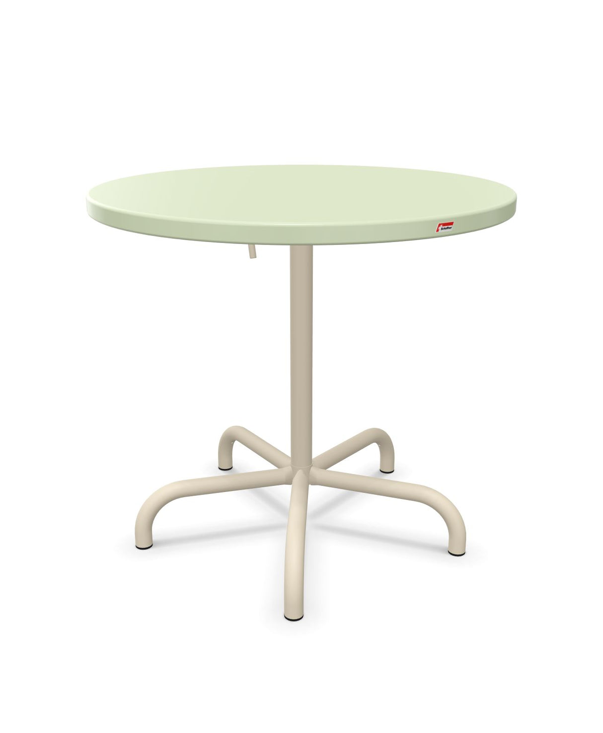 Schaffner Säntis Table repas rabattable ronde Ø80cm Vert Pastel 64 Sable Pastel 15