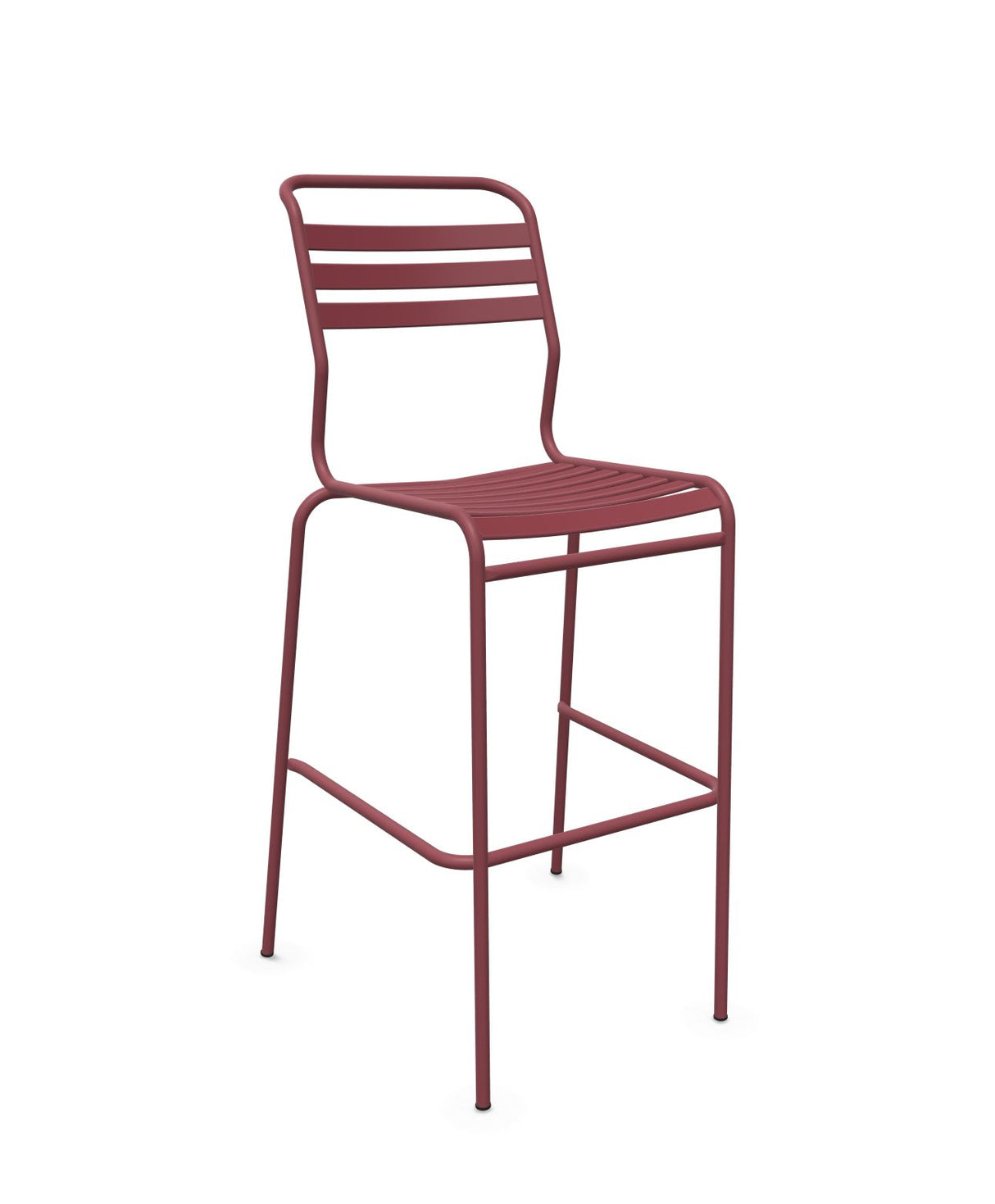 Schaffner Säntis Tabouret de bar à lattes Bordeaux 38 Bordeaux 38