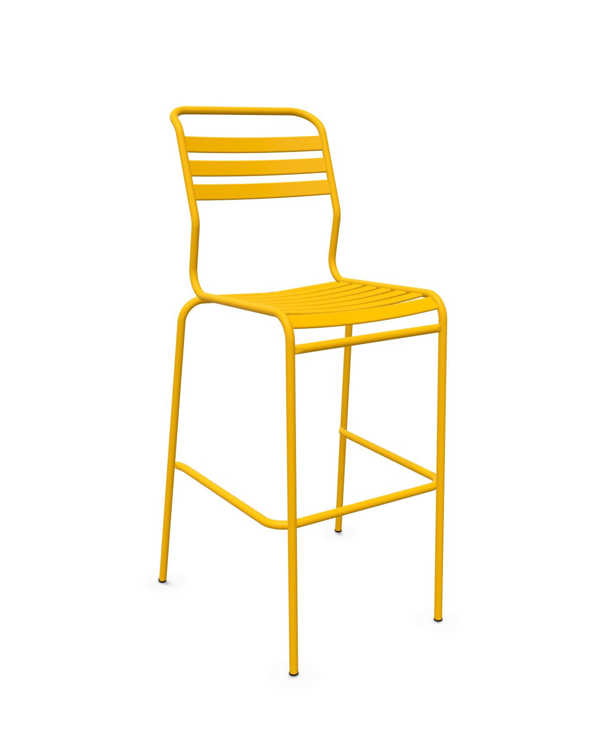 Schaffner Säntis Tabouret de bar à lattes Jaune 11 Jaune 11