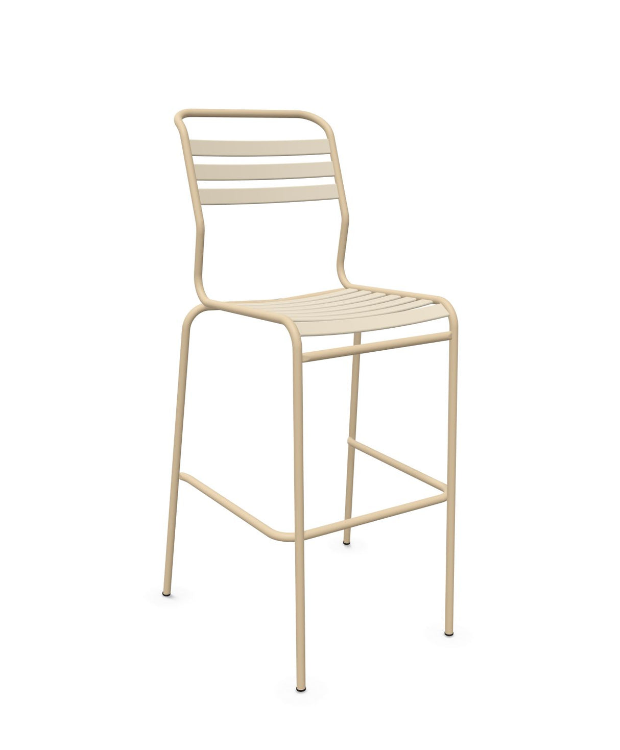 Schaffner Säntis Tabouret de bar à lattes Sable Pastel 15 Marron Pastel 83