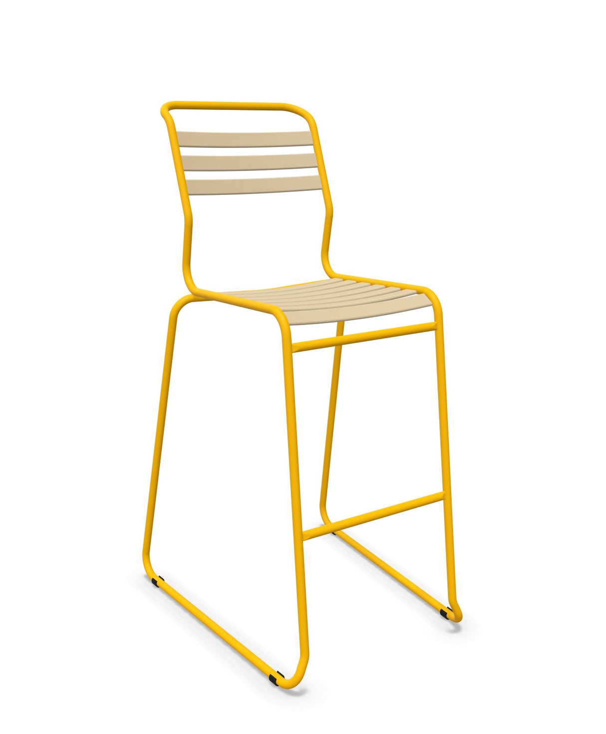 Schaffner Säntis Tabouret de bar luge à lattes
