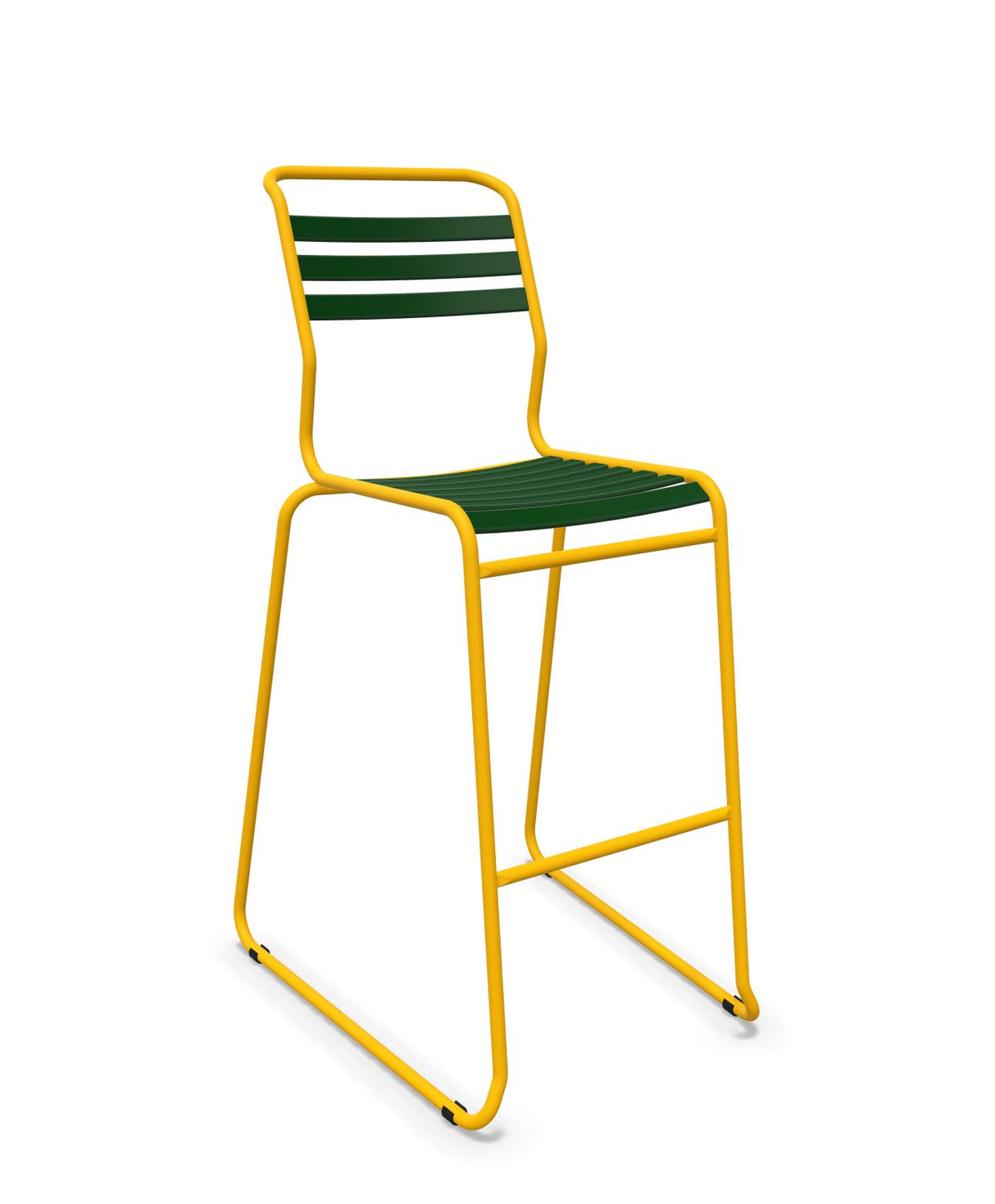 Schaffner Säntis Tabouret de bar luge à lattes