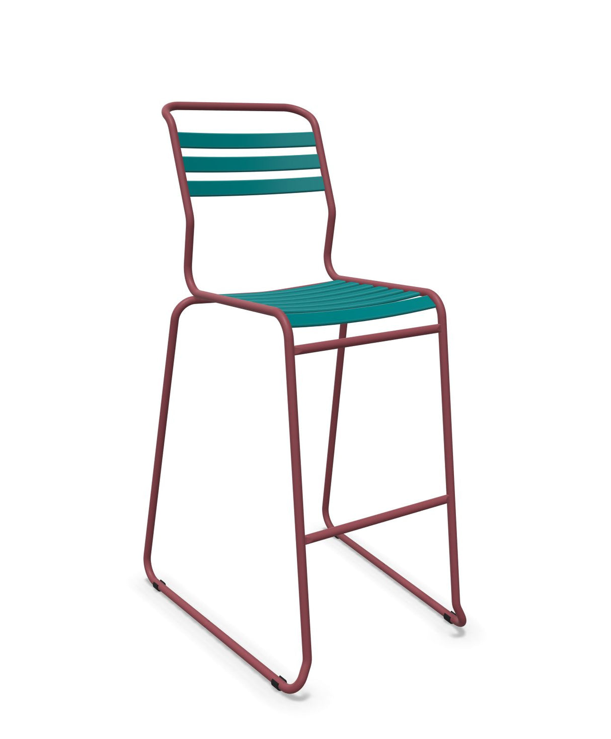 Schaffner Säntis Tabouret de bar luge à lattes
