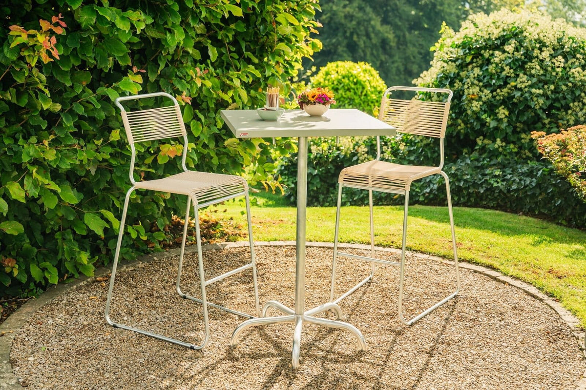 Schaffner Säntis Tabouret de bar Spaghetti luge sans accoudoirs
