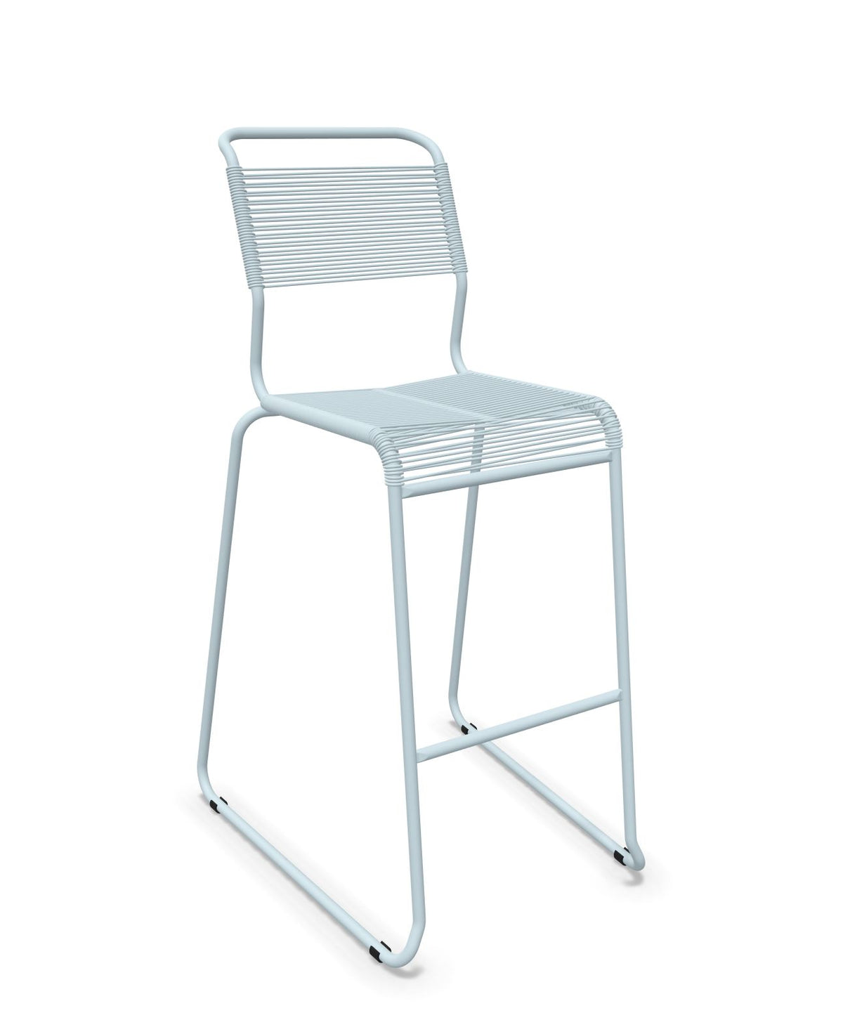 Schaffner Säntis Tabouret de bar Spaghetti luge sans accoudoirs Bleu Pastel 51 Bleu Pastel 51