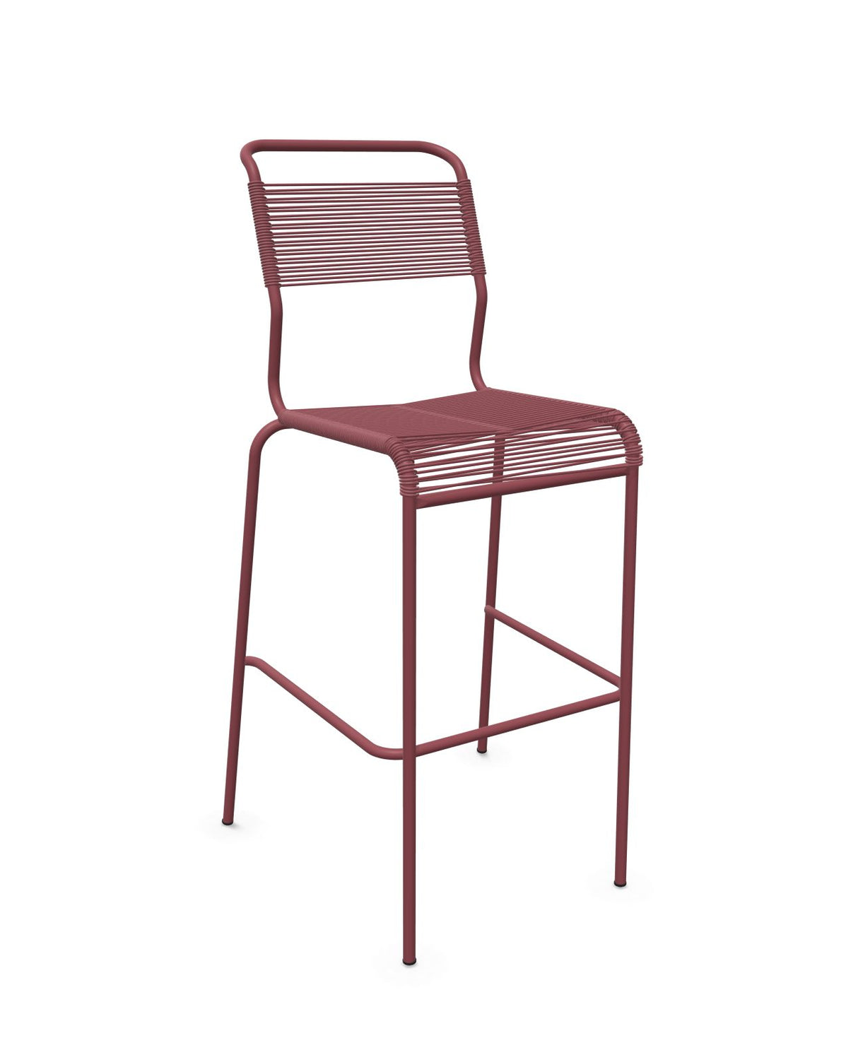 Schaffner Säntis Tabouret de bar Spaghetti sans accoudoirs Bordeaux 38 Bordeaux 38