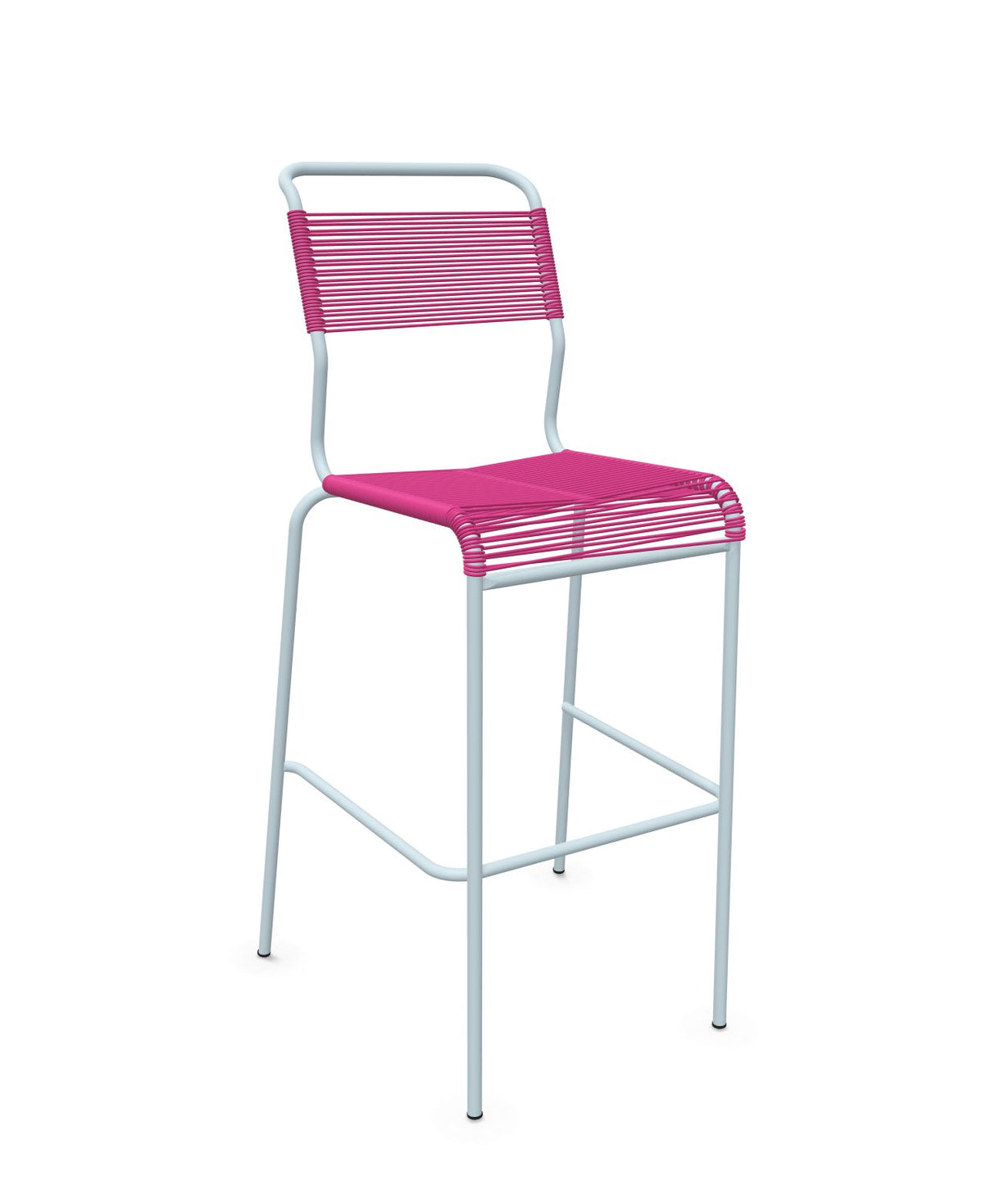 Schaffner Säntis Tabouret de bar Spaghetti sans accoudoirs Rose 41 Bleu Pastel 51