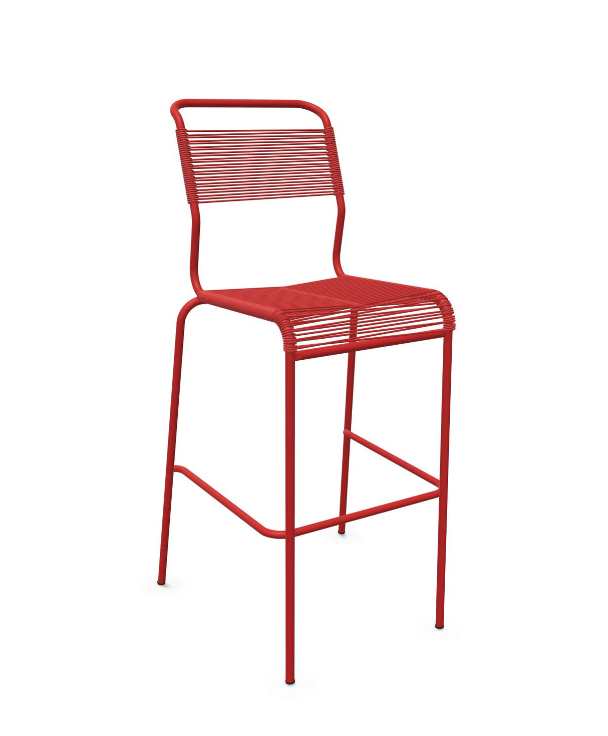 Schaffner Säntis Tabouret de bar Spaghetti sans accoudoirs Rouge 30 Rouge 30