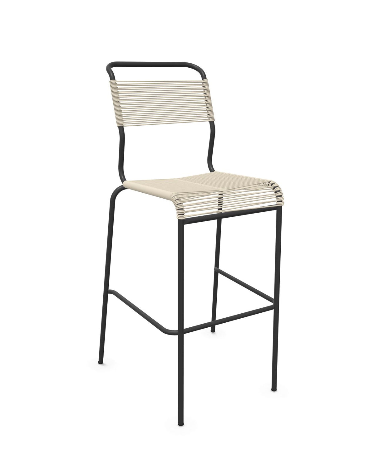 Schaffner Säntis Tabouret de bar Spaghetti sans accoudoirs Sable pastel 15 Anthracite 77