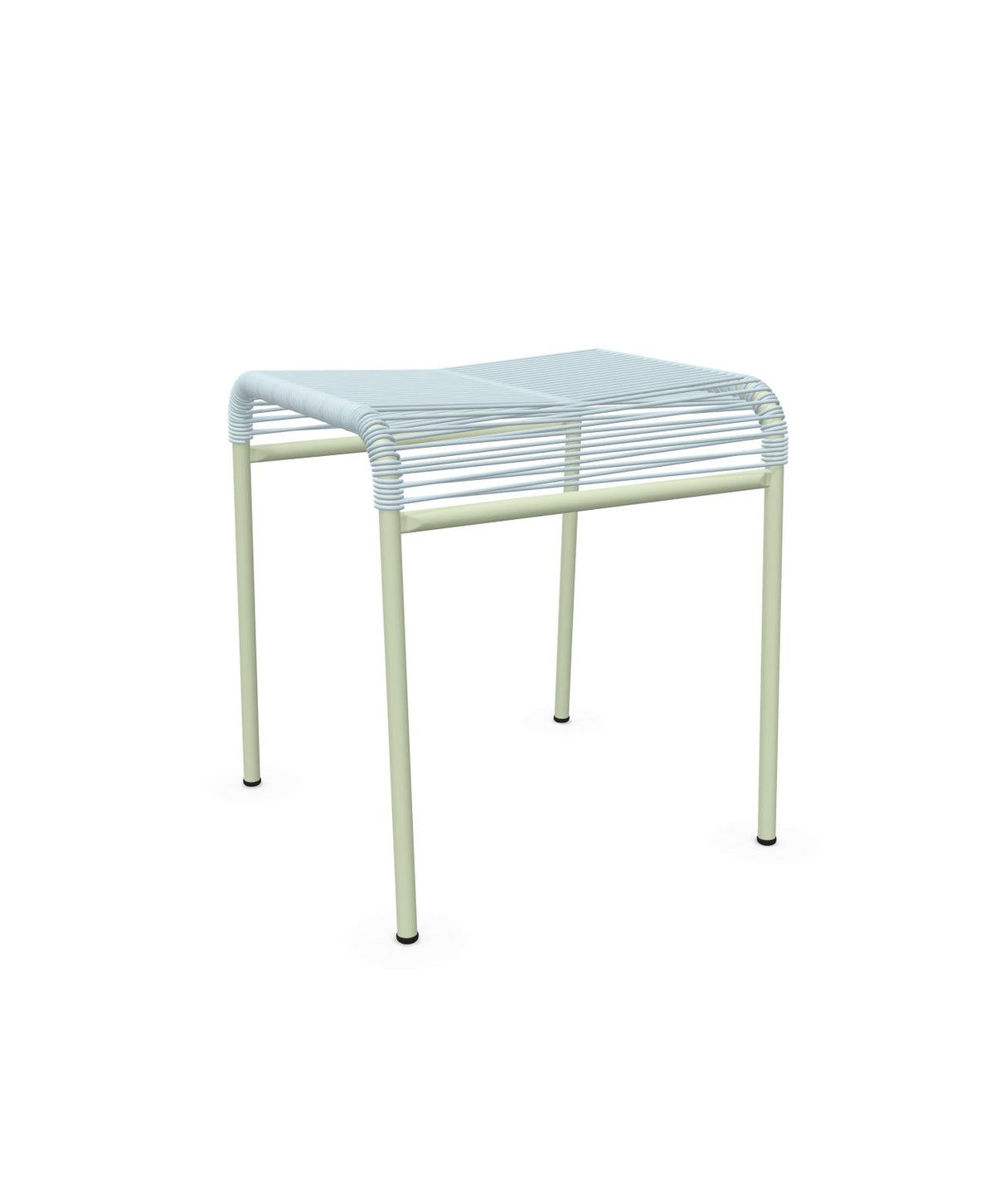 Schaffner Säntis Tabouret Spaghetti Bleu Pastel 51 Vert Pastel 64