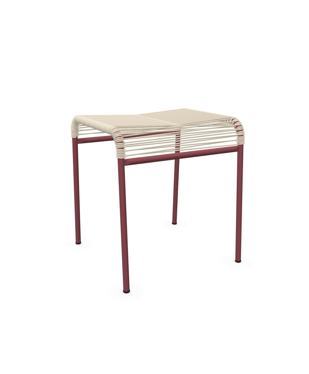 Schaffner Säntis Tabouret Spaghetti Sable Pastel 15 Bordeaux 38