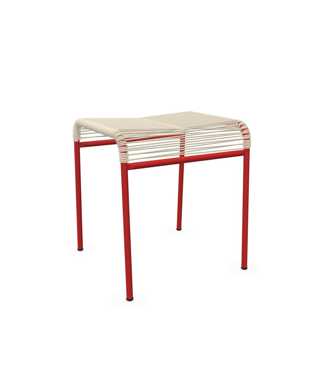 Schaffner Säntis Tabouret Spaghetti Sable Pastel 15 Rouge 30