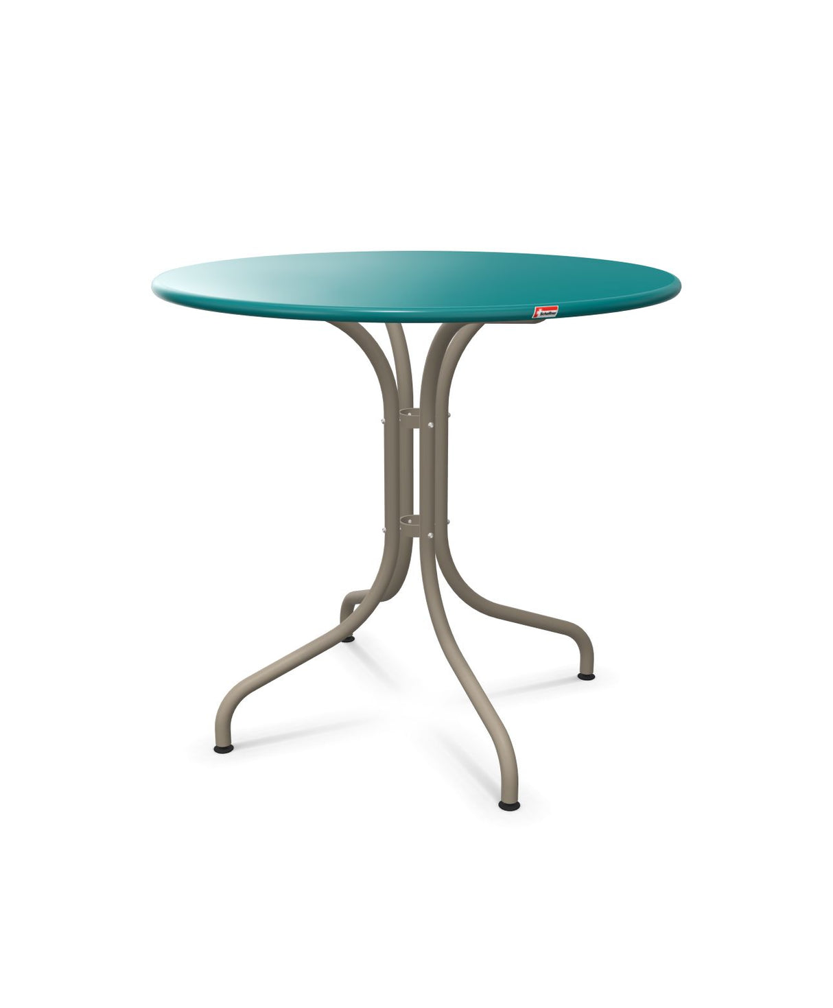 Schaffner St. Moritz Table repas fixe Ø80cm Bleu Kali 56 Champagne 85