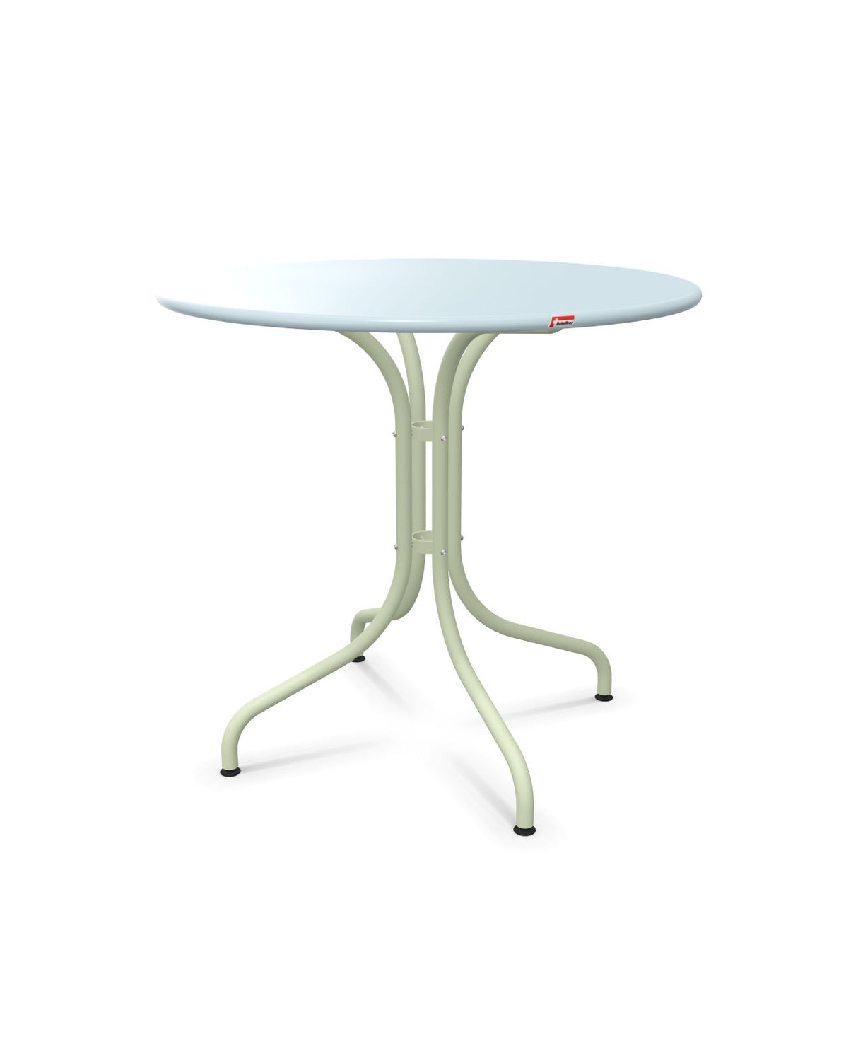 Schaffner St. Moritz Table repas fixe Ø80cm Bleu Pastel 51 Vert Pastel 64