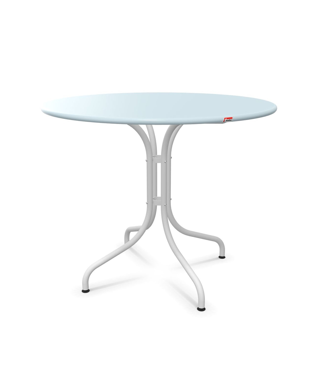 Schaffner St. Moritz Table repas fixe Ø90cm Bleu Pastel 51 Blanc 90