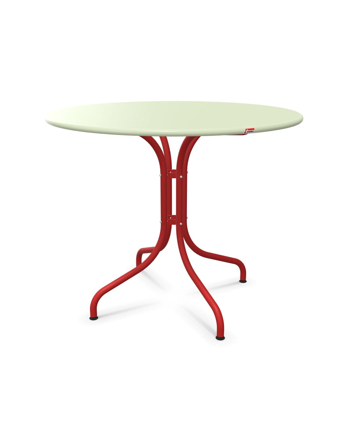 Schaffner St. Moritz Table repas fixe Ø90cm Vert Pastel 64 Rouge 30