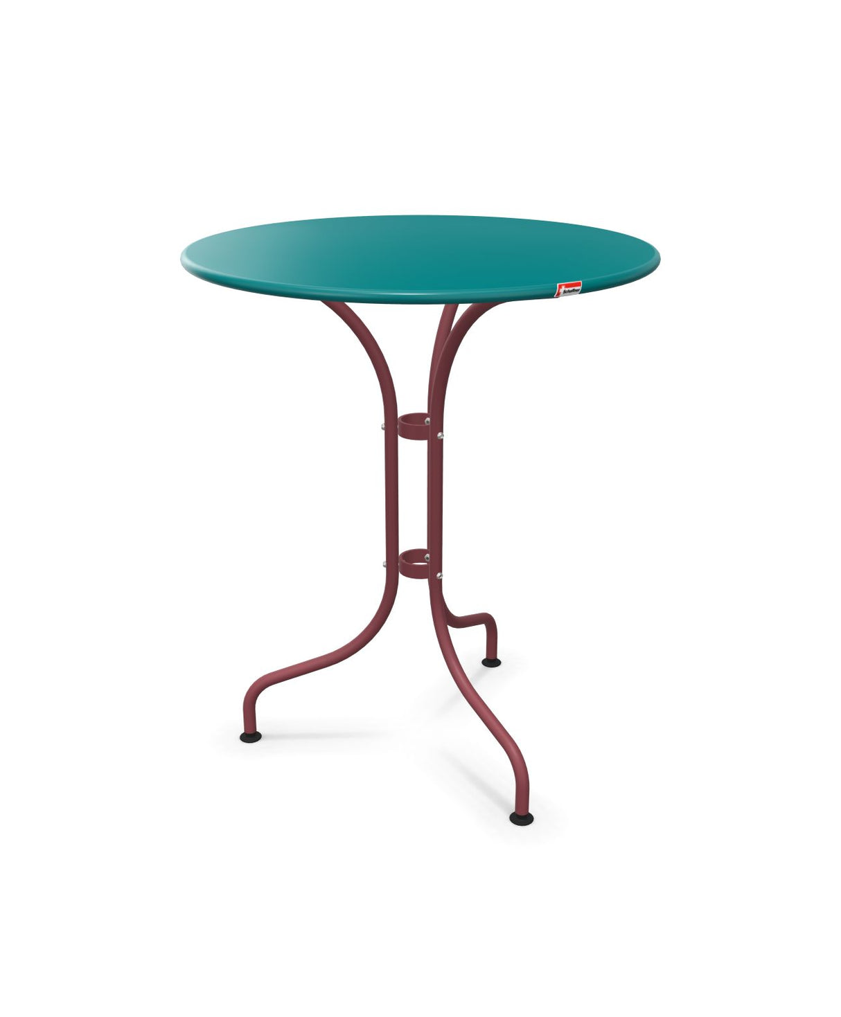 Schaffner St. Moritz Table repas rabattable Ø60cm Bleu Kali 56 Bordeaux 38