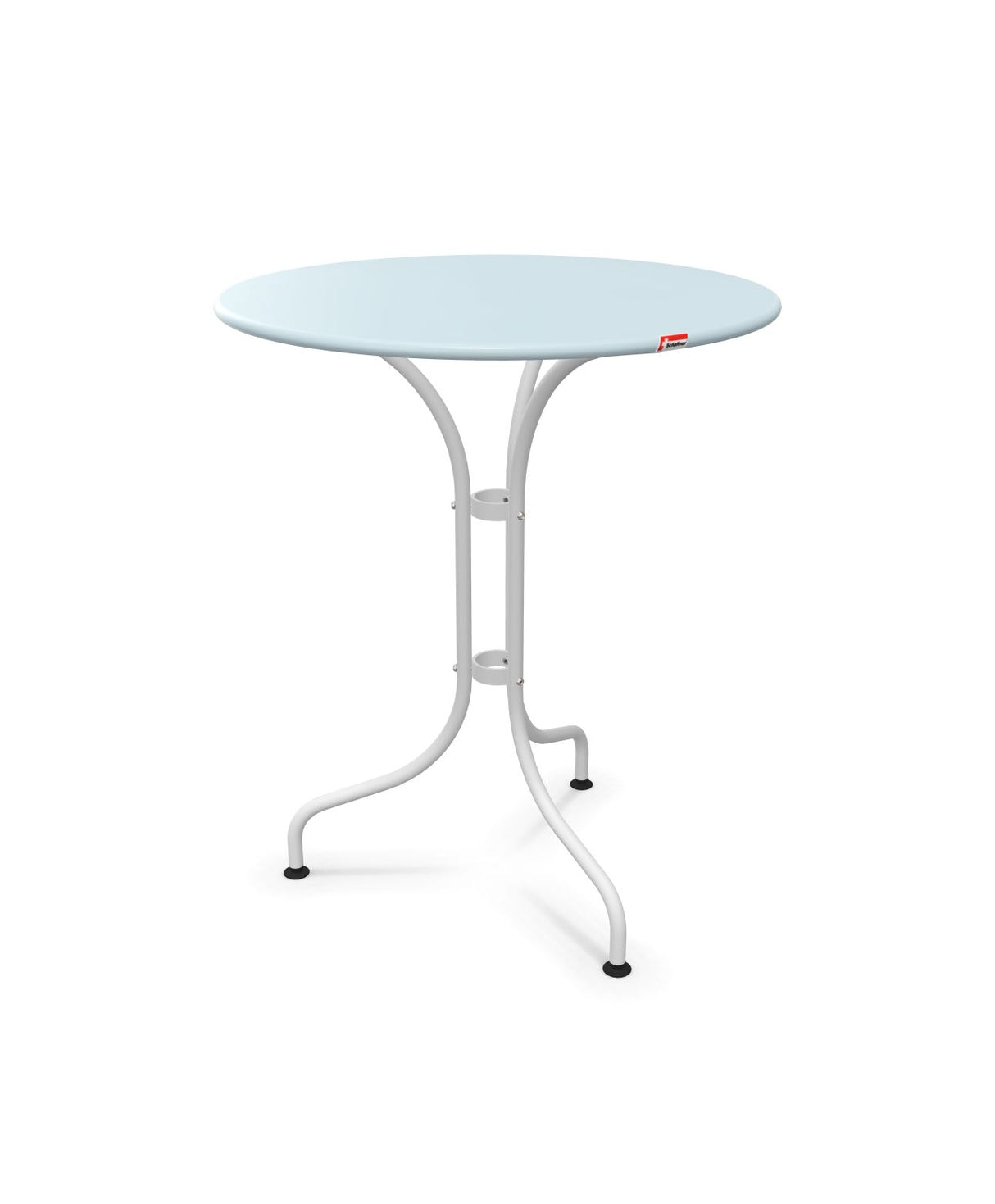 Schaffner St. Moritz Table repas rabattable Ø60cm Bleu Pastel 51 Blanc 90